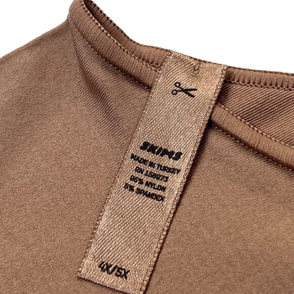 SKIMS Essential One Shoulder Bodysuit Tigers Eye 4X/5X - Picture 6 of 12